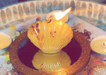 Seashell Bees Wax Hand Molded Candle