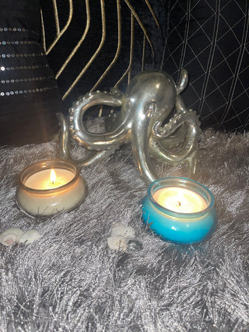 Hidden Cove Soy Wax Glass Pot Candle