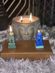Buddha Chinese Lion Bees Wax Hand Molded Candle