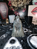 Grim Reaper, pumpkin skulls, dead bride, witch hand crystal ball pillar candles
