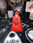 Grim Reaper, pumpkin skulls, dead bride, witch hand crystal ball pillar candles
