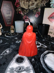 Grim Reaper, pumpkin skulls, dead bride, witch hand crystal ball pillar candles