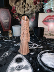 Grim Reaper, pumpkin skulls, dead bride, witch hand crystal ball pillar candles