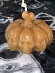Grim Reaper, pumpkin skulls, dead bride, witch hand crystal ball pillar candles