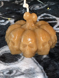 Grim Reaper, pumpkin skulls, dead bride, witch hand crystal ball pillar candles