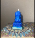 Buddha Chinese Lion Bees Wax Hand Molded Candle