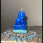 Buddha Chinese Lion Bees Wax Hand Molded Candle