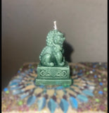 Buddha Chinese Lion Bees Wax Hand Molded Candle